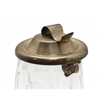 JARRA DE CERVEZA CON TAPA DE PLATA