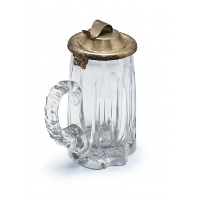 JARRA DE CERVEZA CON TAPA DE PLATA