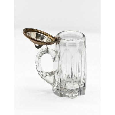 JARRA DE CERVEZA CON TAPA DE PLATA