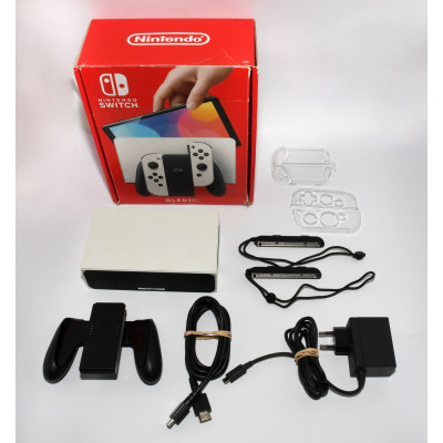 CAJA Y ACCESORIOS NINTENDO SWITCH OLED