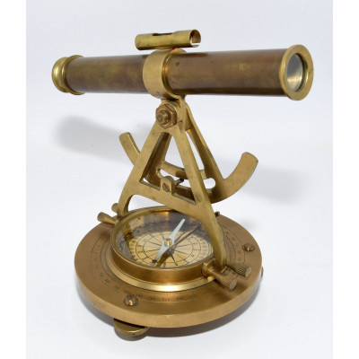 TELESCOPIO DE LATON CON BRUJULA