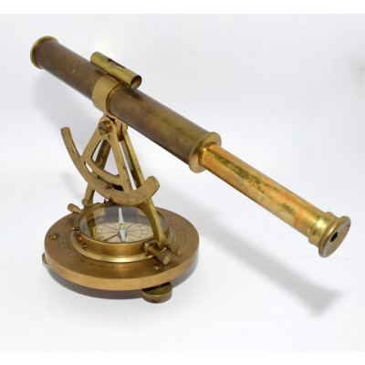 TELESCOPIO DE LATON CON BRUJULA