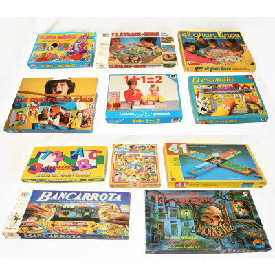 LOTE 11 JUEGOS DE MESA AÑOS 90