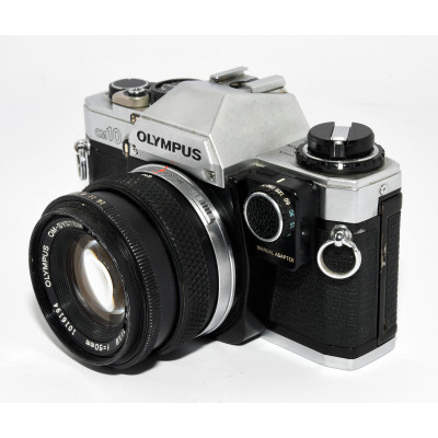 CAMARA ANALOGICA REFLEX OLYMPUS OM10 + ZUIKO 50MM F:1.8 AUTO-S