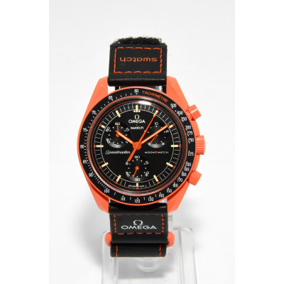 RELOJ SWATCH OMEGA MISSION ON EARTH - LAVA