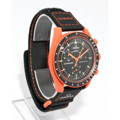 RELOJ SWATCH OMEGA MISSION ON EARTH - LAVA