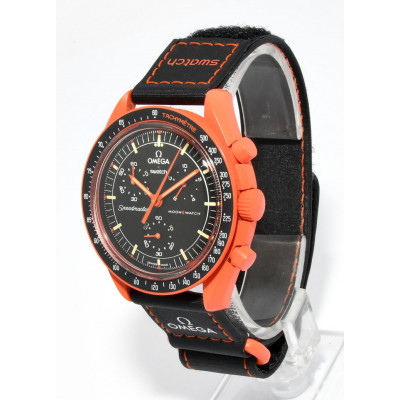 RELOJ SWATCH OMEGA MISSION ON EARTH - LAVA