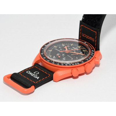 RELOJ SWATCH OMEGA MISSION ON EARTH - LAVA