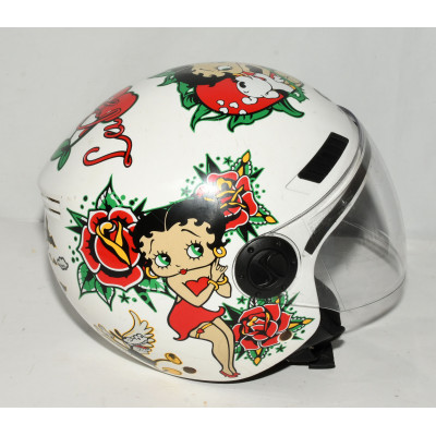 CASCO MOTO JET SHIRO BETTY BOOP