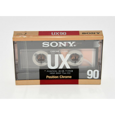 PACK 8 CINTAS CASSETTE SONY UX 90 CHROME CLASS TYPE II PRECINTADAS