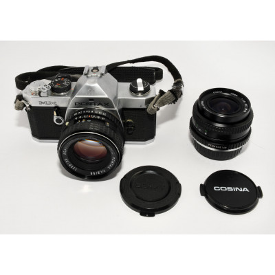 CAMARA REFLEX ANALOGICA PENTAX MX + 55MM F:1.8 + 28MM F:2.8