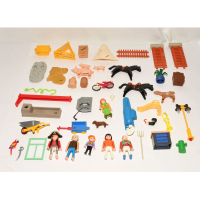 LOTE FIGURAS Y PIEZAS PLAYMOBIL