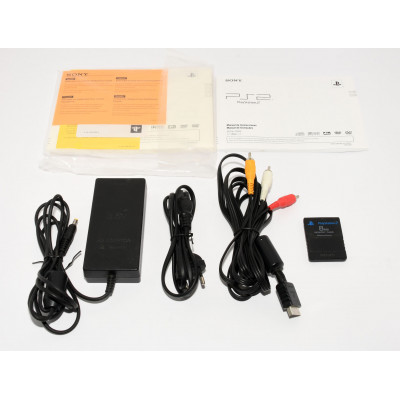 CONSOLA SONY PS2 SLIM + MANDO + MAMORY + CAJA