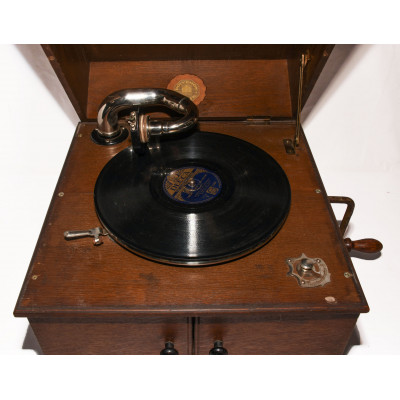 GRAMOFONO MANIVELA POLYPHON MUSIK