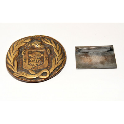 MEDALLA + INSIGNIA IV ASAMBLEA INSTITUCIONES DE CULTURAS DE LAS DIPUTACIONES 1970