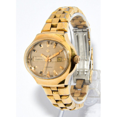 RELOJ ZODIAC AUTOMATICO DORADO