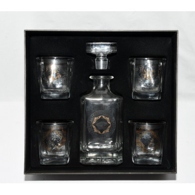 VASOS Y LICORERA JUEGO DE TRONOS