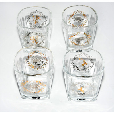 VASOS Y LICORERA JUEGO DE TRONOS