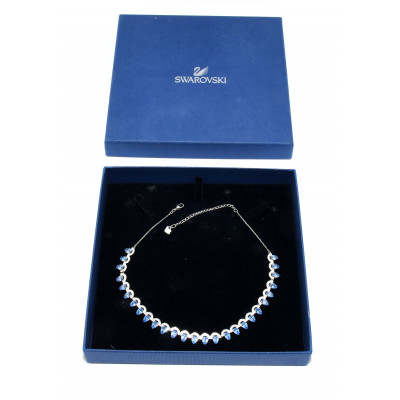 COLLAR SWAROVSKI (PIEDRAS AZULES)