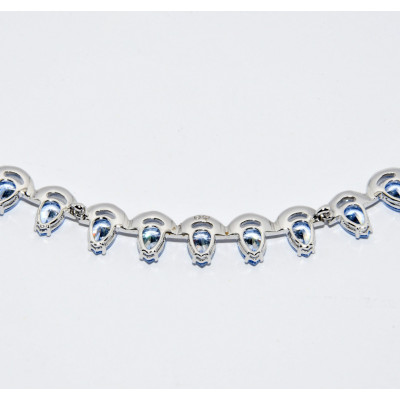 COLLAR SWAROVSKI (PIEDRAS AZULES)