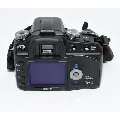 CAMARA REFLEX SONY ALPHA 100 CON 2 OBJETIVOS