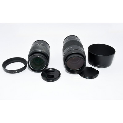 CAMARA REFLEX SONY ALPHA 100 CON 2 OBJETIVOS