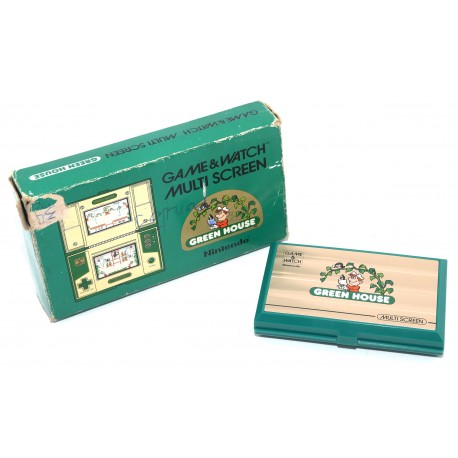 CONSOLA GAME AND WATCH GREEN HOUSE