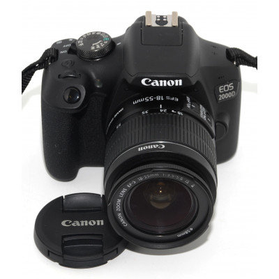 CÁMARA REFLEX CANON EOS 2000D + CANON 18-55