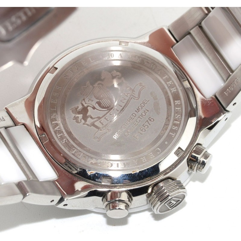 reloj festina f16576/1 acero hombre blanco - Acheter Montres d'autres  marques actuelles sur todocoleccion