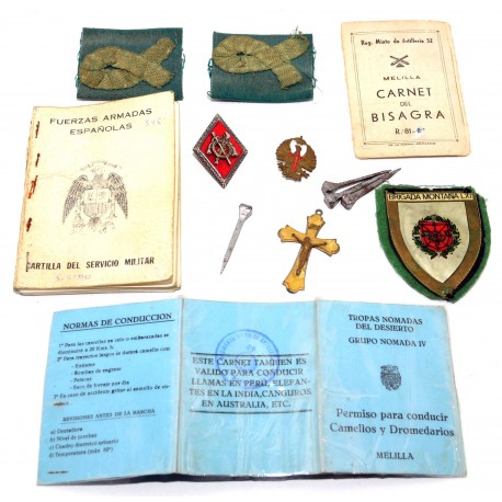 CARNET DE CONDUCIR CAMELLOS Y LOTE MILITAR