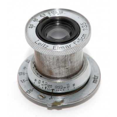 CAMARA LEICA IIIA CON OBJETIVO ELMAR 50MM F3.5 FABRICADA EN 1937