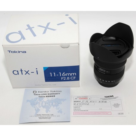 OBJETIVO TOKINA ATX-I 11-16MM 2.8 NIKON