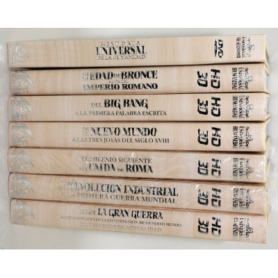 HISTORIAL UNIVERSAL DE LA HUMANIDAD (6 TOMOS Y 4 DVDs)
