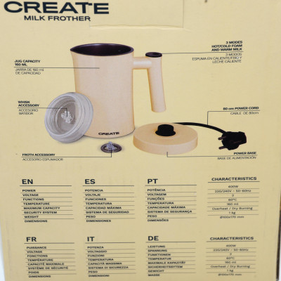 ESPUMADOR DE LECHE CREATE MILK FROTHER