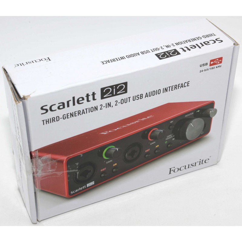 Focusrite Scarlett 2i2 Interfaz de Audio (3era GEN) – Hooli