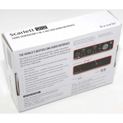INTERFAZ AUDIO FOCUSRITE SCARLETT 2I2 3RD GEN