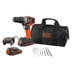 TALADRO PERCUTOR BCD003BA10S BLACK+DECKER 18V