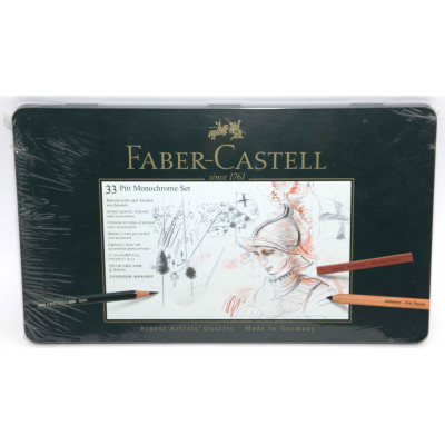 SET 33 PIEZAS PITT MONOCHROME FABER-CASTELL