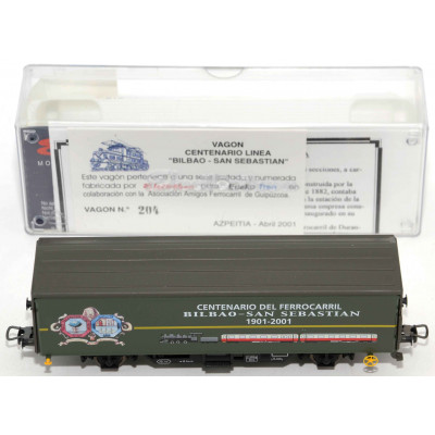 VAGON ELECTROTREN CENTENARIO LINEA BILBAO SAN SEBASTIAN