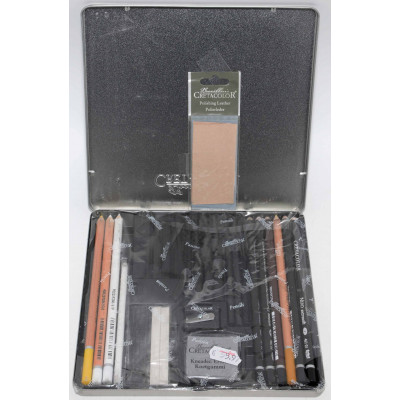 KIT DE DIBUJO CRETACOLOR 25 PIEZAS WOLF BOX
