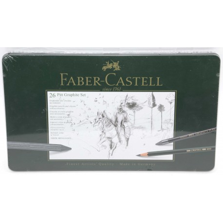 SET 26 PIEZAS PITT GRAPHITE FABER-CASTELL