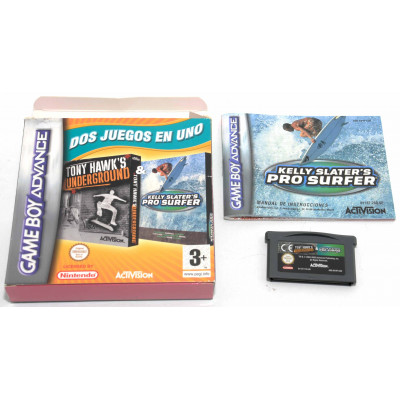 2 X 1 TONY HAWK KELLY SLATER GAME BOY ADVANCE