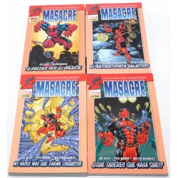 CÓMICS MASACRE EXTRA SUPERHEROES 4 TOMOS