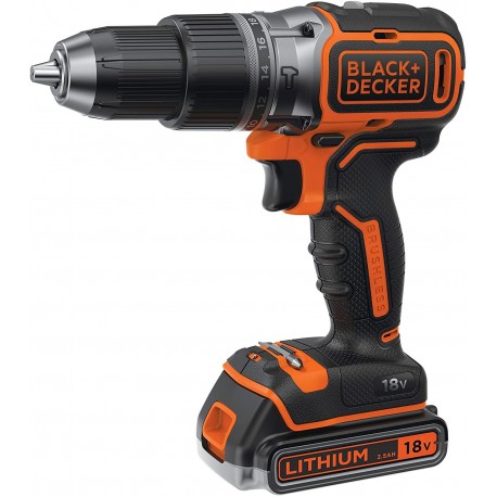 TALADRO PERCUTOR BLACK+DECKER BL188E2K-QW