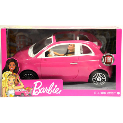 FIGURA BARBIE CON SU COCHE FIAT 500
