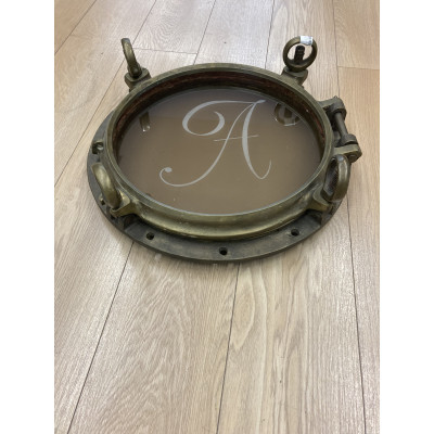 OJO DE BUEY ESPEJO CON LETRA GRABADA