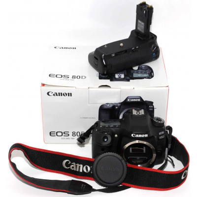 CAMARA REFLEX DIGITAL CANON EOS 80D + GRIP