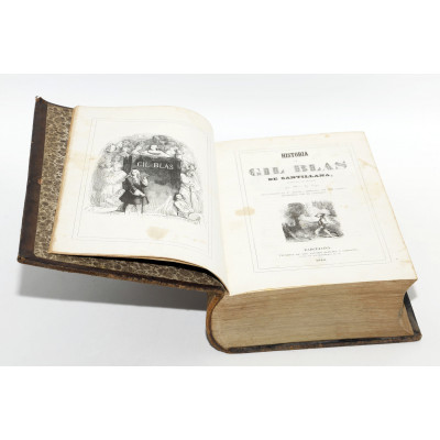 HISTORIA DE GIL BLAS DE SANTILLANA- LE SAGE- 1840 - 1034 PÁGINAS