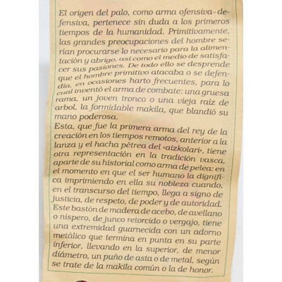 MAKILA VASCA - BASTON DEFENSA PERSONAL