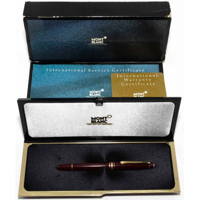 PLUMA ESTILOGRAFICA MONTBLANC MEISTERSTUCK 144 BURDEOS